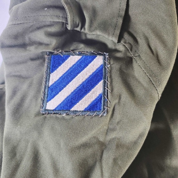 US Army Vietnam Long Overcoat Green Wool Liner Small 8405-261-6502 3rd Infantry - Picture 7 of 16